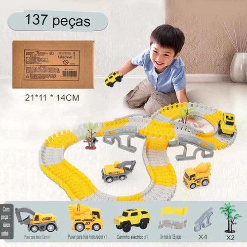 Kit de Trilhos e Carro Elétrico - Oferta Especial Dia das Crianças!