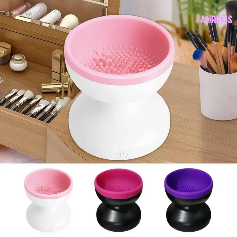 LIMPADOR AUTOMÁTICO DE PINCÉIS DE MAQUIAGEM