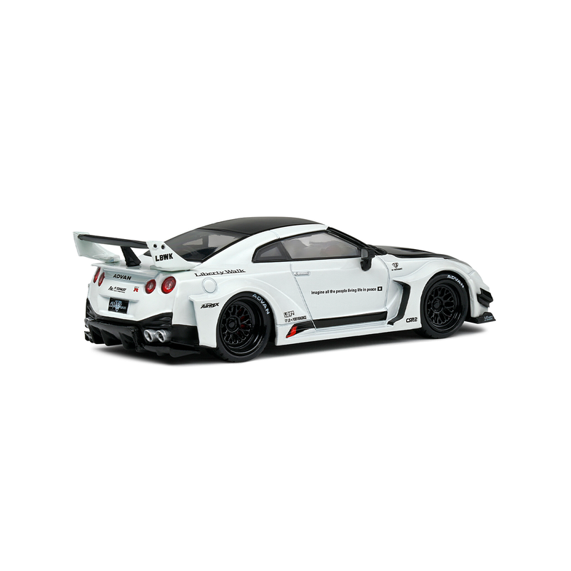 Miniatura Nissan GTR R35 LB Silhouette Branco