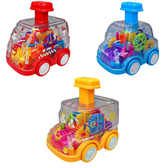 Kit de Carrinhos com Engrenagens Interativas