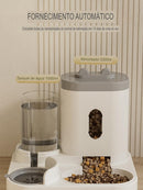 Alimentador Automático de Alimentos e Água para Pets - O Chico Tem