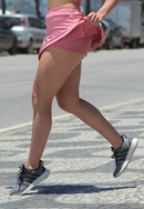Short Saia Fitness Tenista Rosa