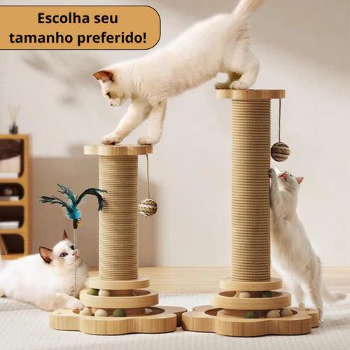 Arranhador interativo para gatos