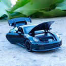 Miniatura Porsche 911 GT3 Preta em Metal