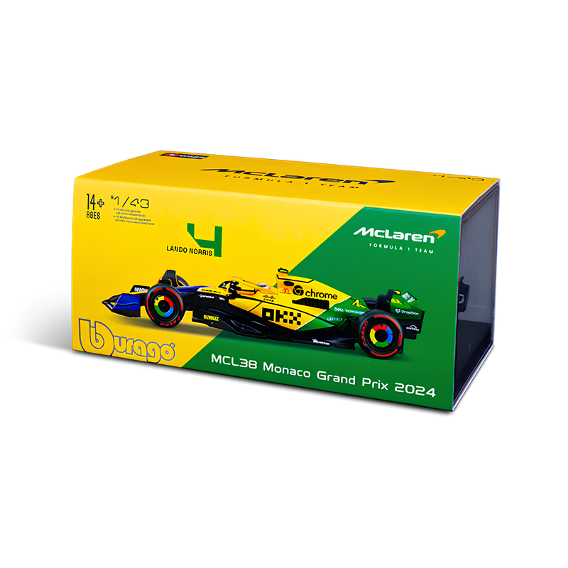 (2024) F1 Miniatura McLaren MCL38 Senna Mônaco
