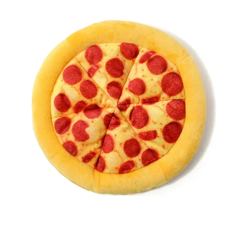 Brinquedo Pizza Mordedor Interativo com Som para Cães