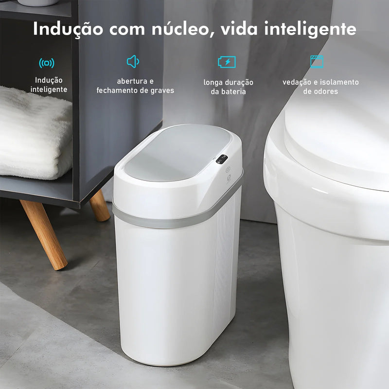 Lixeira Inteligente de 12L com Sensor Automático