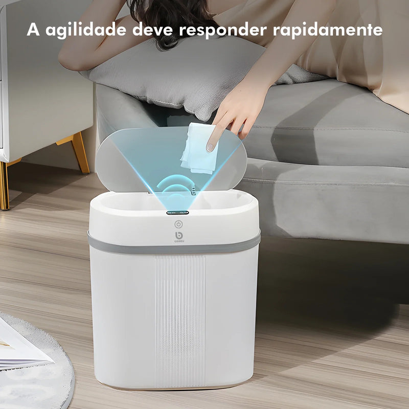 Lixeira Inteligente de 12L com Sensor Automático
