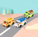 Kit com 3 Carros Reverso