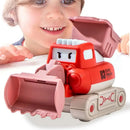 Kit com 4 Caminhões de Construção Interativo