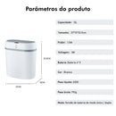 Lixeira Inteligente de 12L com Sensor Automático