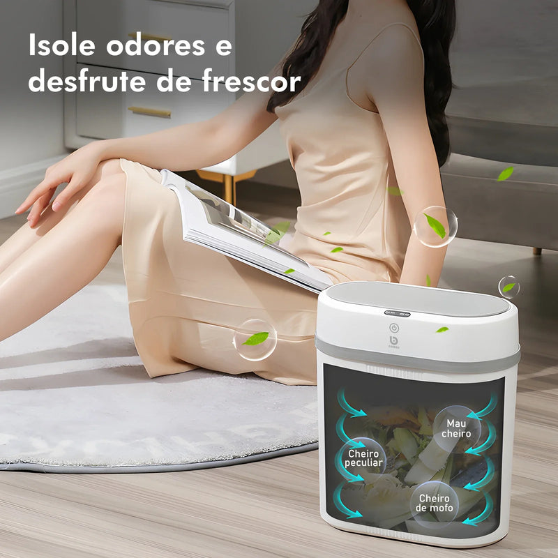 Lixeira Inteligente de 12L com Sensor Automático