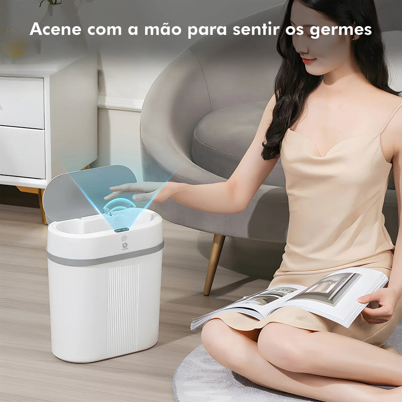 Lixeira Inteligente de 12L com Sensor Automático