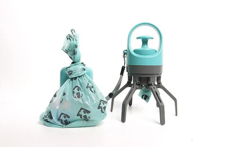 Garra Portátil Cocô Scooper com Saco de Lixo para Pets