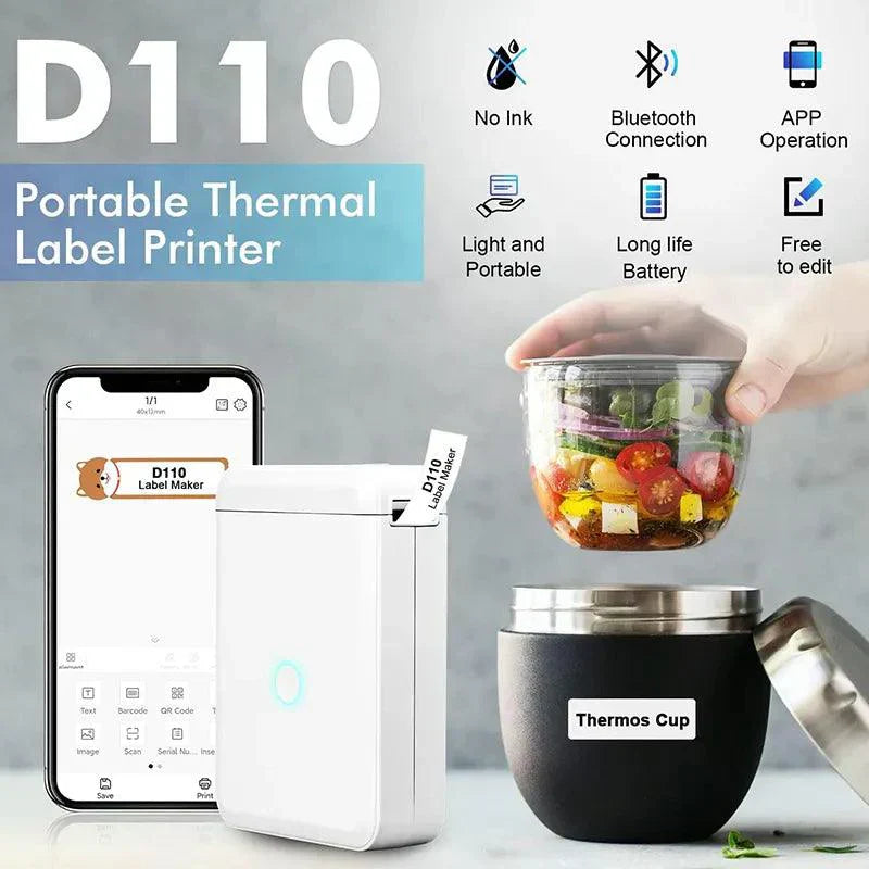 Niimbot D110 Mini impressora térmica portátil