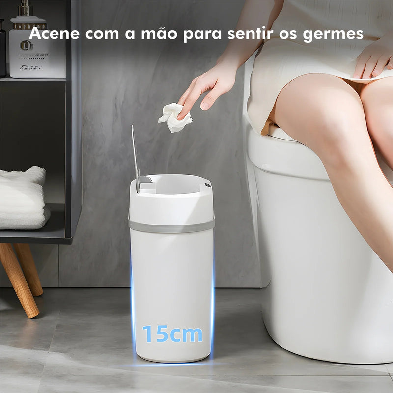 Lixeira Inteligente de 12L com Sensor Automático