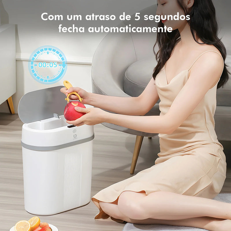 Lixeira Inteligente de 12L com Sensor Automático