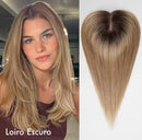 Topo De Cabeça (Cabelo Humano) - Para Alopecia, Falhas, Cabelos Ralos e com Queda
