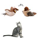 Brinquedo Passarinho Interativo de Pelúcia para Gatos