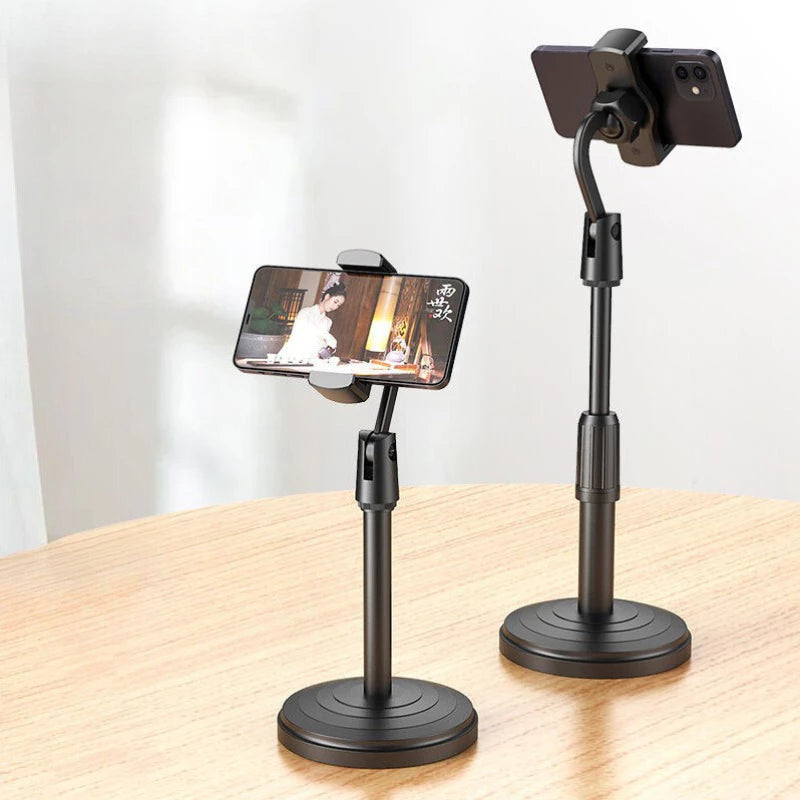 Suporte Tripé Para Mesa Com  Mini Pedestal Ajustável 360° Ideal Para Gravação de Videos