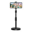 Suporte Tripé Para Mesa Com  Mini Pedestal Ajustável 360° Ideal Para Gravação de Videos