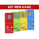 Kit Vídeo Game Portatil - Mini Game Retrô Cores Aleatórias Transparente.