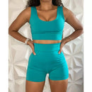 Conjunto Short Cintura alta