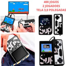 Mini Vídeo Game Clássico 400 Jogos Mini 2 Player Com Controle