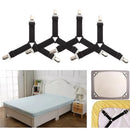Prendedor de lençol Elástico Ajustável Cama Segura lençol Fixador Esticador Presilha Kit c/ 4