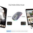 Mouse Sem Fio Recarregável Led RGB