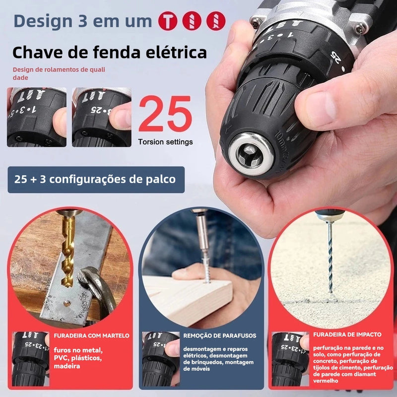 Furadeira Parafusadeira 21V