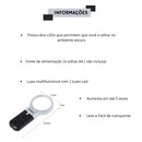 Lupa Multifuncional Com Iluminação LED