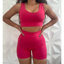 Conjunto Short Cintura alta