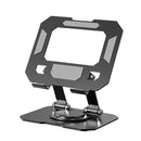 Suporte Alumínio de Mesa Base Rotatória Ajustável Dobrável 360º Para Tablets