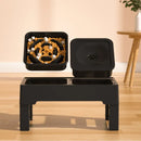 Comedouro e Bebedouro Elevado Ajustável para Cães e Gatos - Tigelas Inox