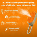 [PAGUE 1 E LEVE 2] Escova Elétrica PetGlow 3 em 1 para Cães e Gatos – Remove Pelos, Massageia e Penteia