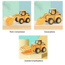 Kit com 3 Carrinhos de Construção