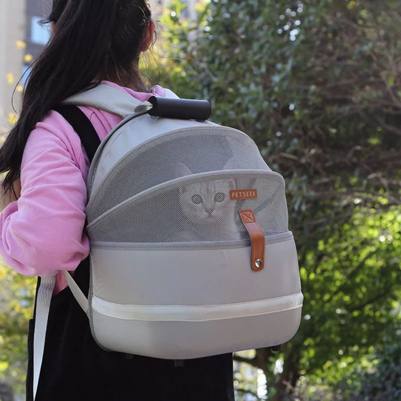 Mochila de Passeio Transpirável para Gatos