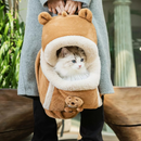 Mochila de Pelúcia para Transporte de Gatos