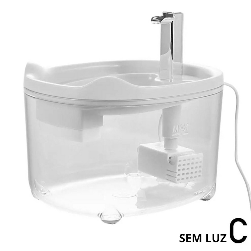 Fonte de Água Automática Silenciosa para Pets 1.5L