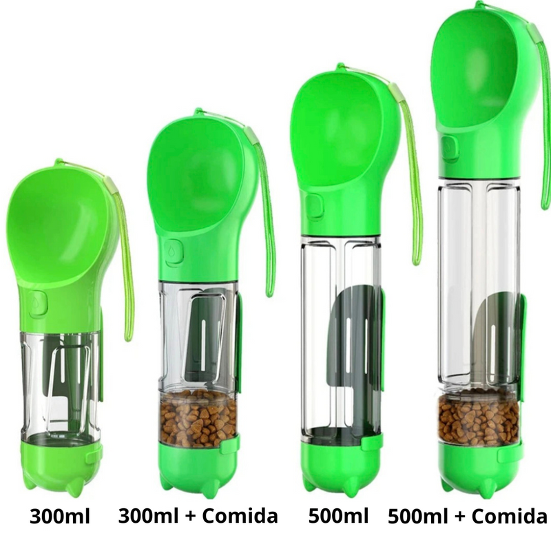Dispensador de Água 3 em 1 para Pets - Portátil e Multifuncional