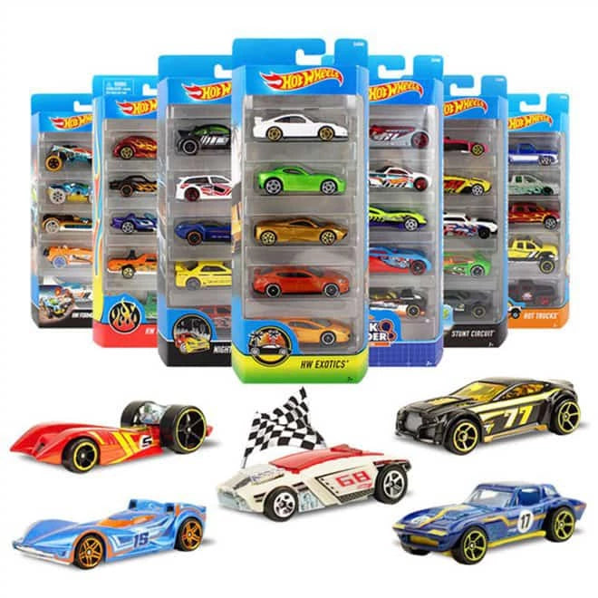 Kit Coleção com 3 Carrinhos mini Hot Wheels