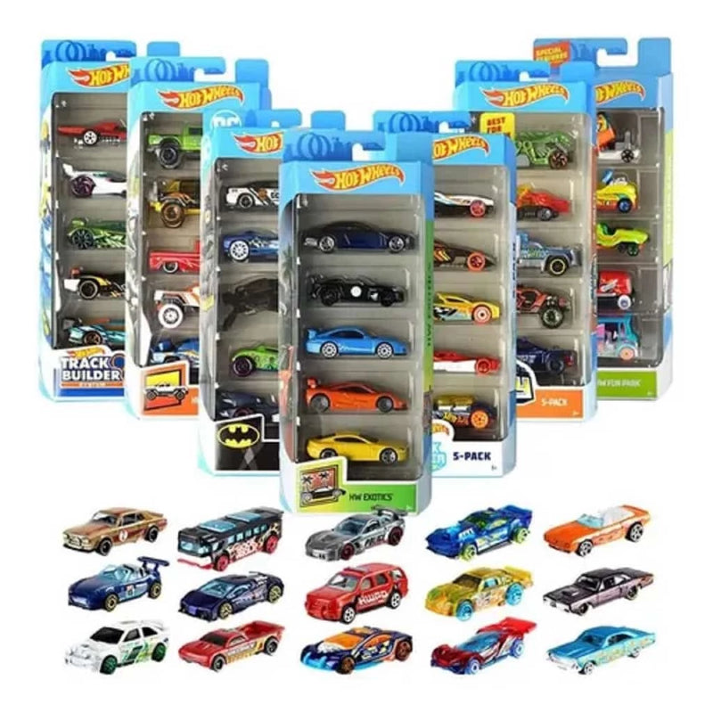Kit Coleção com 3 Carrinhos mini Hot Wheels