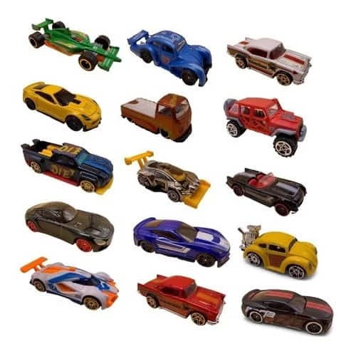 Kit Coleção com 3 Carrinhos mini Hot Wheels