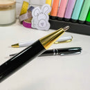 Caneta Esferográfica Luxo Retrátil Executivo Recarregável