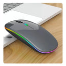 Mouse Sem Fio Recarregável Led RGB