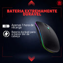 Mouse Sem Fio Recarregável Led RGB