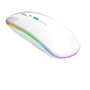 Mouse Sem Fio Recarregável Led RGB