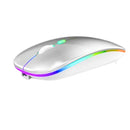 Mouse Sem Fio Recarregável Led RGB