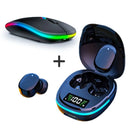 Mouse Sem Fio Recarregável Led RGB